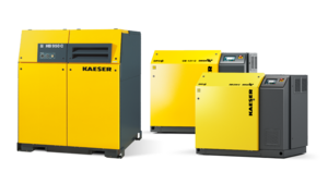 Gruppe blåsemaskiner fra Kaeser Kompressoren.