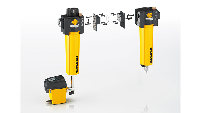 Filter for trykkluftetterbehandling