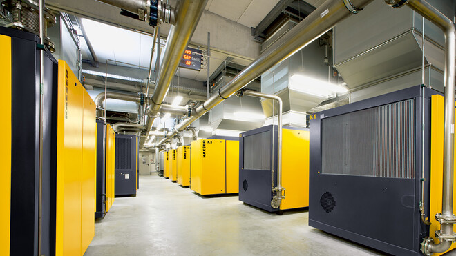 Måleteknologi for innsugnings- og omgivelsesforhold i en trykkluftstasjon.