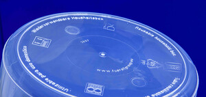 Bunnen av en plastflaske produsert av Fürst GmbH.