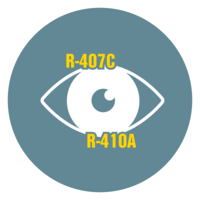 Vær oppmerksom på hvilket kjølemiddel du bruker i kjøletørkeren.