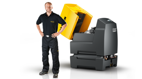 Det er enkelt å utføre service på i.Comp 9 Tower takket være dekselet som kan vippes opp.